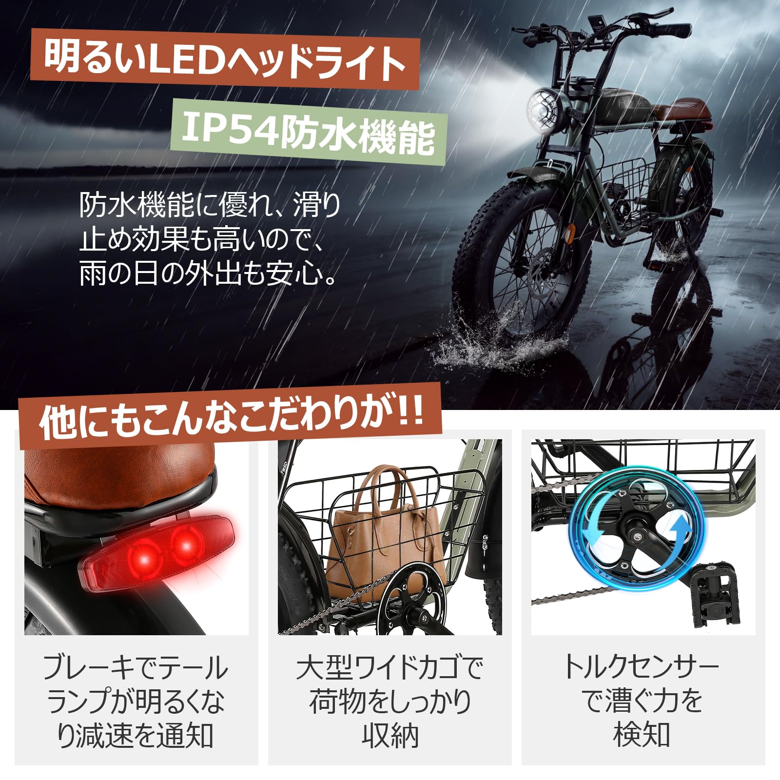 Amazon.co.jp: 自転車 高炭素鋼フレーム 20インチ 極太タイヤ ファット